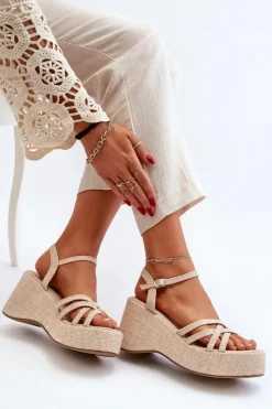 Sandały Na Koturnie><noscript><img width=