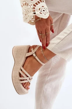 Sandały Na Koturnie><noscript><img width=