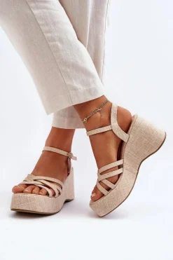 Sandały Na Koturnie><noscript><img width=