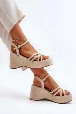 Sandały Na Koturnie><noscript><img width=