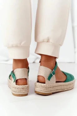 Sandały Płaskie><noscript><img width=