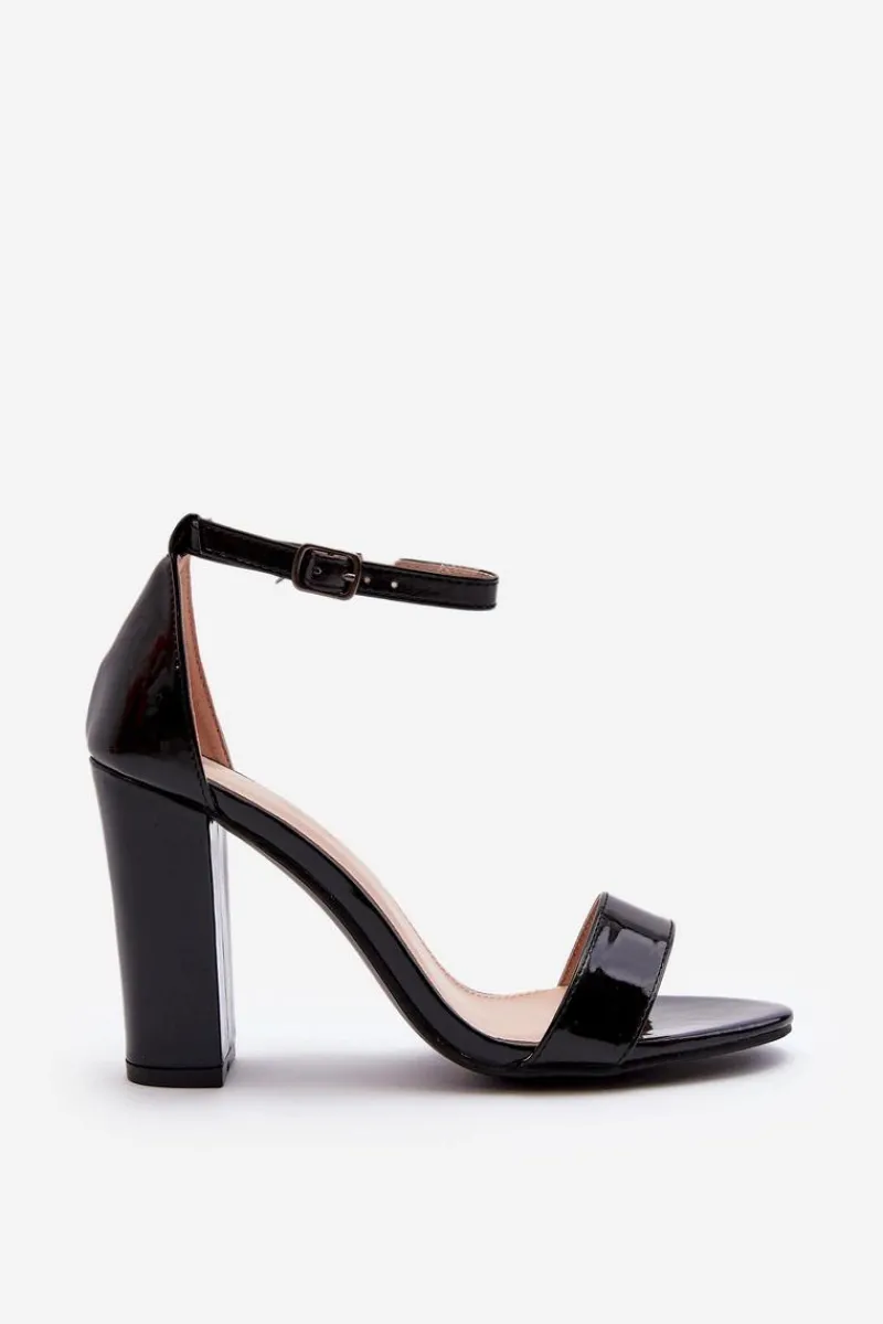 Sandały Na Obcasie>Boto Sandały Na Słupku Czarne Thakko