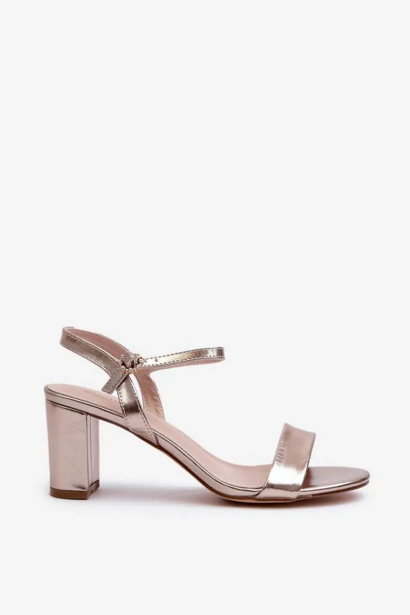 Sandały Na Obcasie>Evento Sandały Na Słupku Szampańskie Glindra