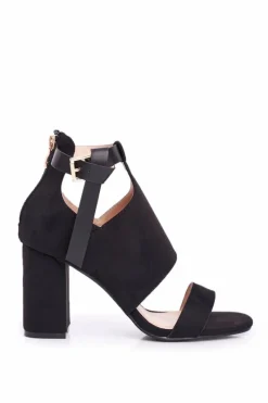 Sandały Na Obcasie></noscript>Buty damskie Vinceza Sandały Na Słupku Z Cholewką Vinceza 20-17054 Czarne