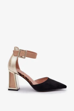 Sandały Na Słupku|Sandały Na Obcasie><noscript><img width=