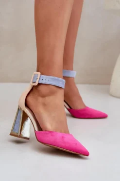 Online Sandały Na Słupku Ze Szpiczastymi Noskami Fuksja Gekkaria Damskie Sandały Na Słupku|Sandały Na Obcasie