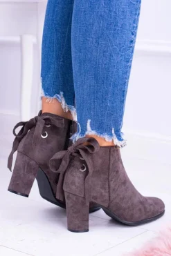 Sale Buty Sergio Leone Sergio Leone Botki Na Słupku Coffe Zamsz Symfonia