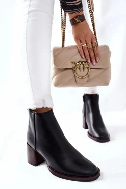 Botki Na Słupku|Czarne Botki><noscript><img width=