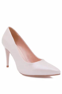 Czółenka Klasyczne>Buty Sergio Leone Sergio Leone Perłowe Czółenka Szpilki Nude Feliciana