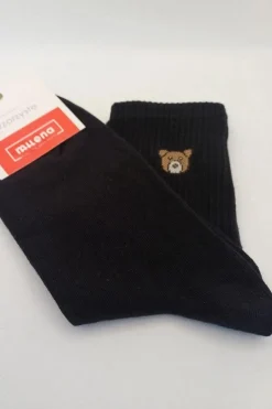 Best Skarpetki Damskie Niedźwiadek Czarne Skarpetki|Skarpetki