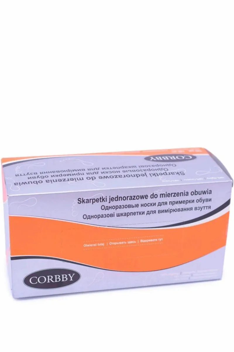 Skarpetki|Skarpetki>Corbby Skarpetki jednorazowe do mierzenia obuwia 120 sztuk