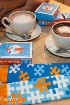 New ZOOKSY/RAINBOW SOCKS Skarpetki PUZZLE Rainbow Socks