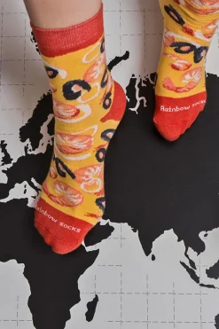 New ZOOKSY/RAINBOW SOCKS Skarpetki Rainbow Socks 1 Para Pizza Owoce Morza Wielokolorowy