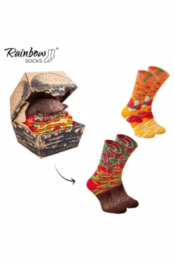 Skarpetki|Skarpetki>ZOOKSY/RAINBOW SOCKS Skarpetki Rainbow Socks Burger Vege 2 Pary Wielokolorowy