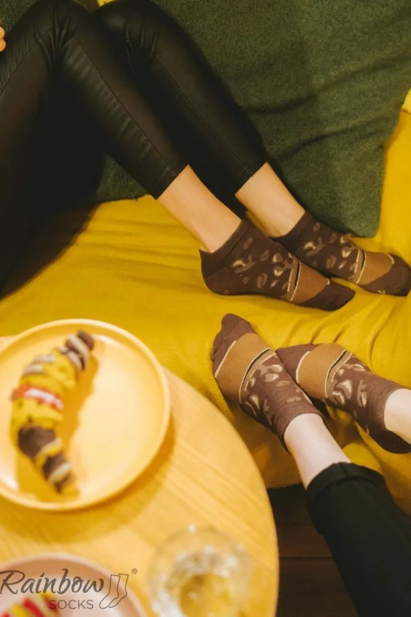 Sale ZOOKSY/RAINBOW SOCKS Skarpetki Rainbow Socks Kawowe Espresso 1 Para