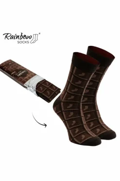 ZOOKSY/RAINBOW SOCKS Skarpetki Rainbow Socks Mleczna Czekolada 1 Para Wielokolorowy