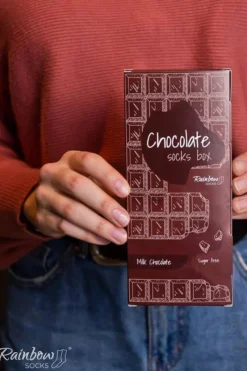 ZOOKSY/RAINBOW SOCKS Skarpetki Rainbow Socks Mleczna Czekolada 1 Para Wielokolorowy