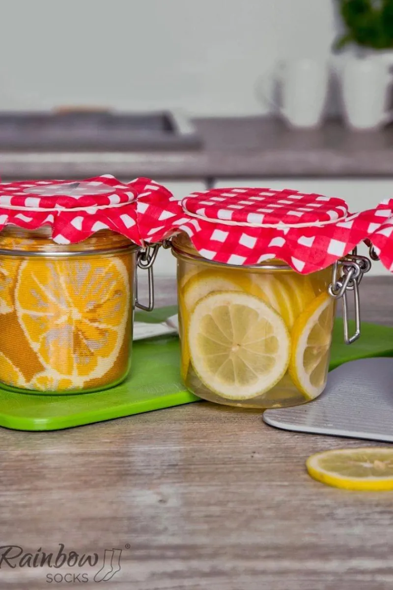 Sale ZOOKSY/RAINBOW SOCKS Skarpetki Rainbow Socks Owoce W Słoiku Cytryny Marchewka Groszek 2 Pary