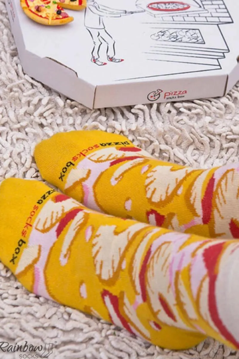 Sale Skarpetki Rainbow Socks Pizza 4 Pary Hawajska Pepperoni Capricciosa Skarpetki|Skarpetki