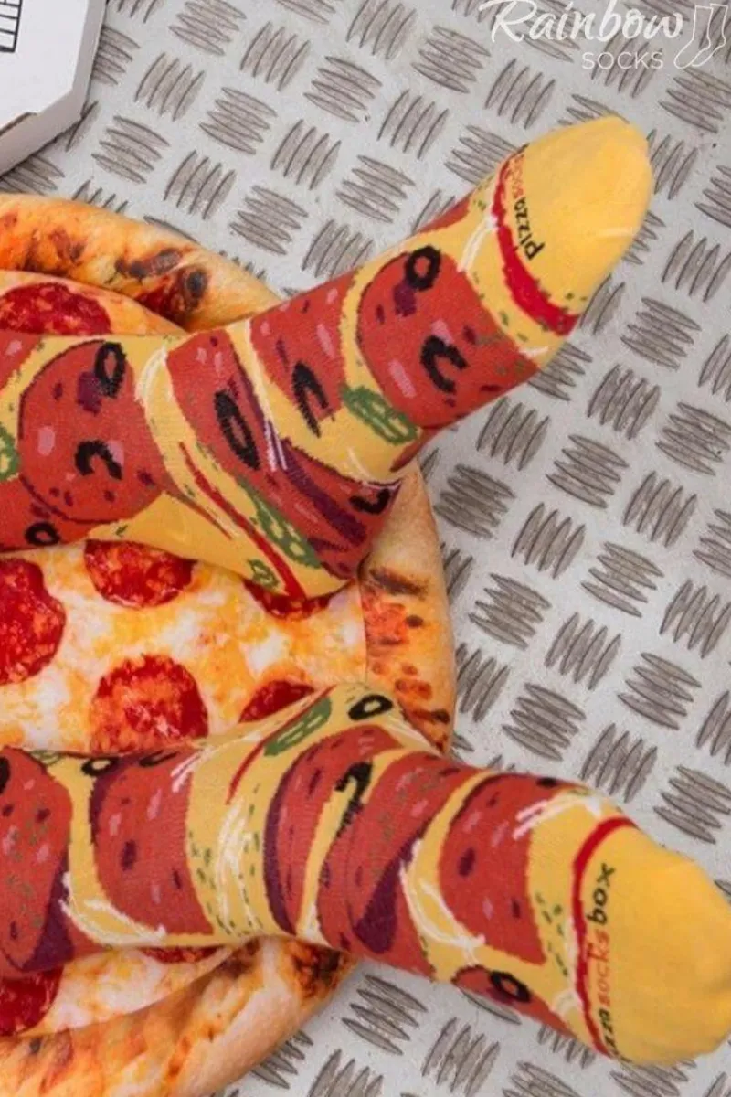 Sale Skarpetki Rainbow Socks Pizza 4 Pary Hawajska Pepperoni Capricciosa Skarpetki|Skarpetki