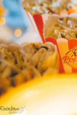 Outlet Skarpetki Rainbow Socks Pudełko Popcornu 2 Pary Skarpetki|Skarpetki