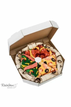 New Skarpetki Rainbow Socks Pizza 4 Pary Pepperoni Owoce Morza Włoska Skarpetki|Skarpetki