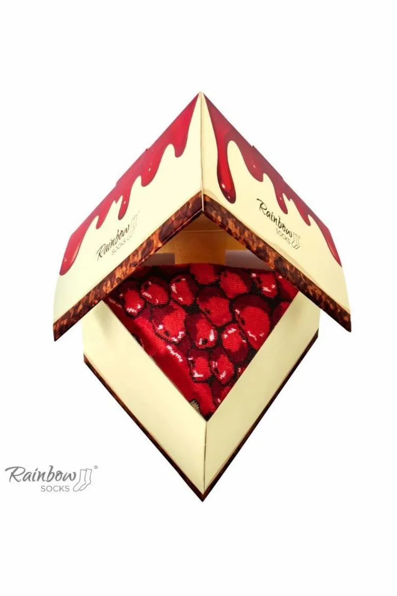 Skarpetki|Skarpetki>ZOOKSY/RAINBOW SOCKS Skarpetki Rainbow Socks Sernik Nowojorski Z Wiśnią 1 Para