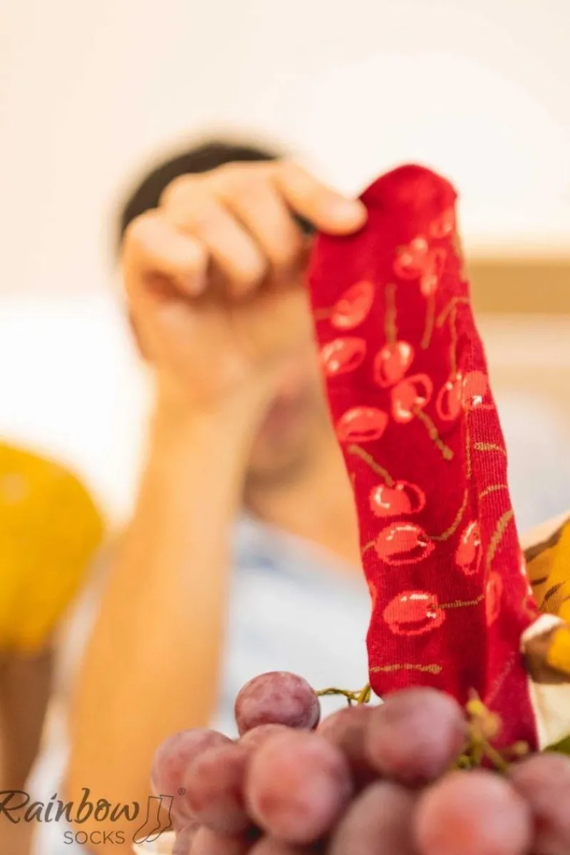 Skarpetki|Skarpetki>ZOOKSY/RAINBOW SOCKS Skarpetki Rainbow Socks Sernik Nowojorski Z Wiśnią 1 Para