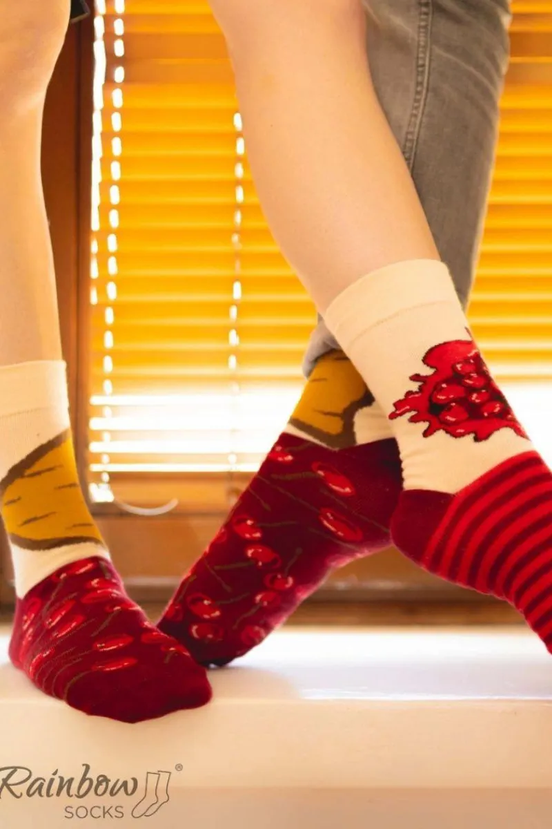 Skarpetki|Skarpetki>ZOOKSY/RAINBOW SOCKS Skarpetki Rainbow Socks Sernik Nowojorski Z Wiśnią 1 Para