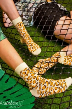 Skarpetki Rainbow Socks W Motywy Dzikich Zwierząt Żyrafa Pantera Tygrys 3 Pary Skarpetki|Skarpetki