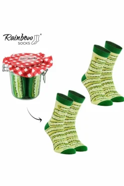 ZOOKSY/RAINBOW SOCKS Skarpetki Rainbow Socks Warzywa W Słoiku Ogórki 2 Pary