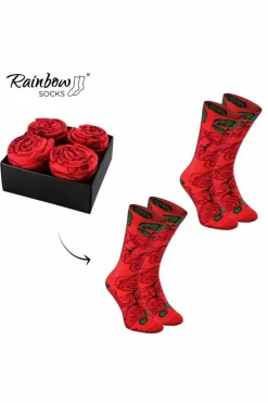 Hot ZOOKSY/RAINBOW SOCKS Skarpetki Rainbow Socks Wieczne Róże 2 Pary