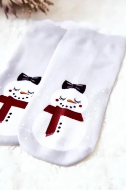 Clearance Skarpetki Stopki Bałwan Szare Skarpetki|Skarpetki