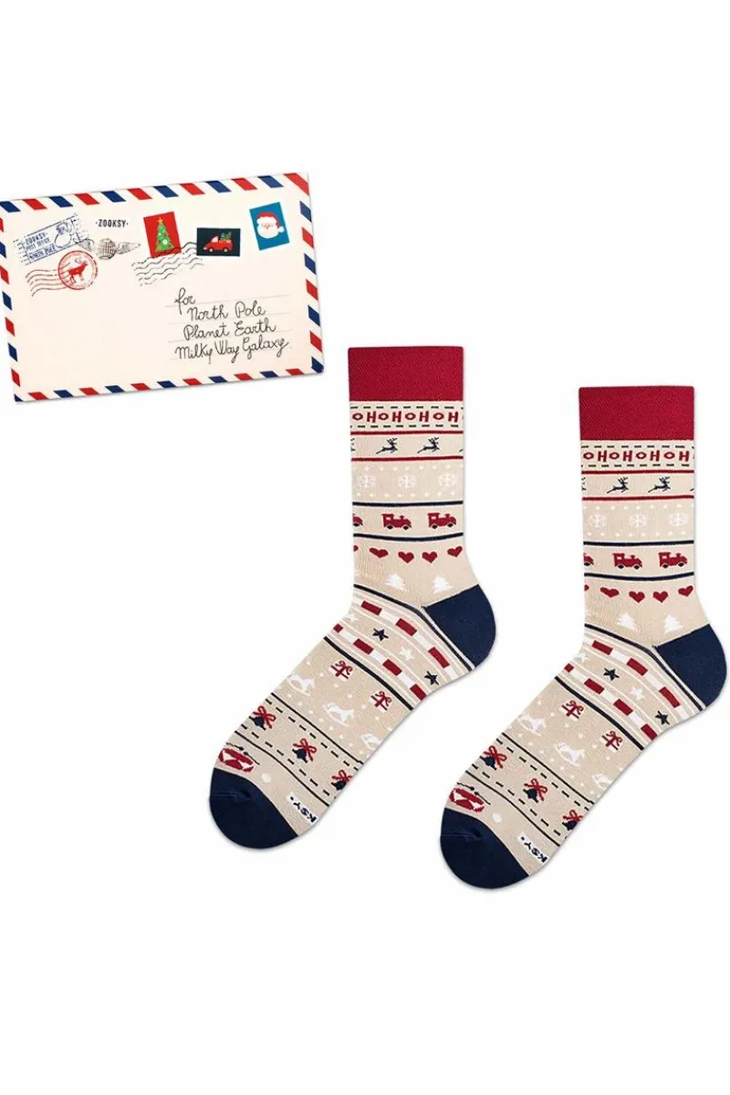 Skarpetki|Skarpetki>ZOOKSY/RAINBOW SOCKS Skarpetki Zooksy Świąteczne List
