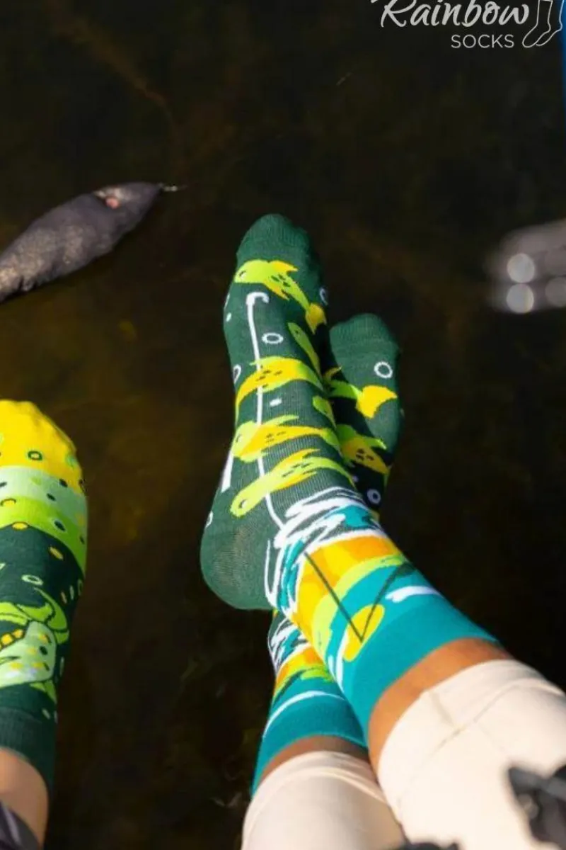Best Skarpetkowy Zestaw FISHING TIME 2 Pary Rainbow Socks Skarpetki|Skarpetki