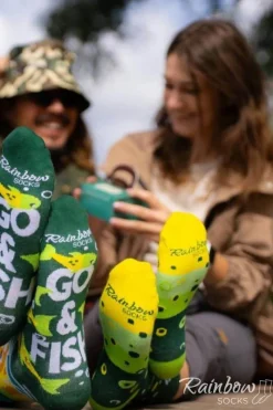 Best Skarpetkowy Zestaw FISHING TIME 2 Pary Rainbow Socks Skarpetki|Skarpetki