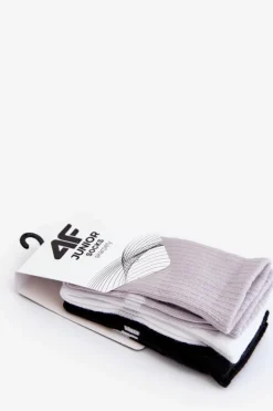 Odzież 4F|Skarpetki></noscript>4F Skarpety Dziewczęce Casual 3-PACK JWAW23USOCF229-90S Multikolor