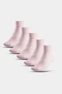 Best Skarpety Dziewczęce Za Kostkę 5-PACK JWAW23USOCF231-56S Jasnoróżowe Skarpetki|Skarpetki