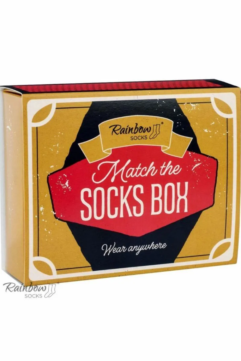 Skarpetki|Skarpetki>ZOOKSY/RAINBOW SOCKS Skarpety MATCH BOX Zapałki 1 Para Rainbow Socks