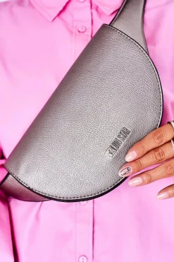 Online Skórzana Nerka Big Star HH574076 Srebrna Nerki