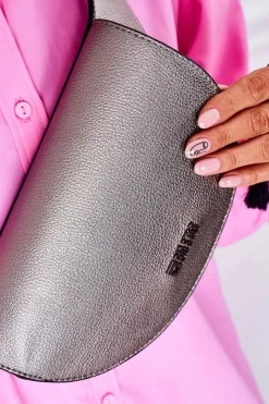 Online Skórzana Nerka Big Star HH574076 Srebrna Nerki