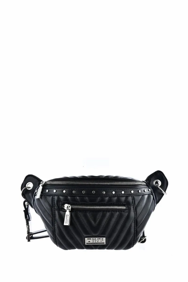 Nerki>Big Star Shoes Skórzana Nerka Z Ćwiekami Big Star KK574063 Czarna