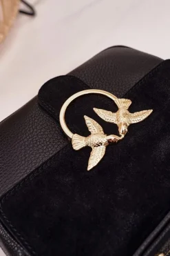 Discount Skórzana Torebka Kuferek VERA PELLE Czarna Torebki Kuferki|Listonoszki