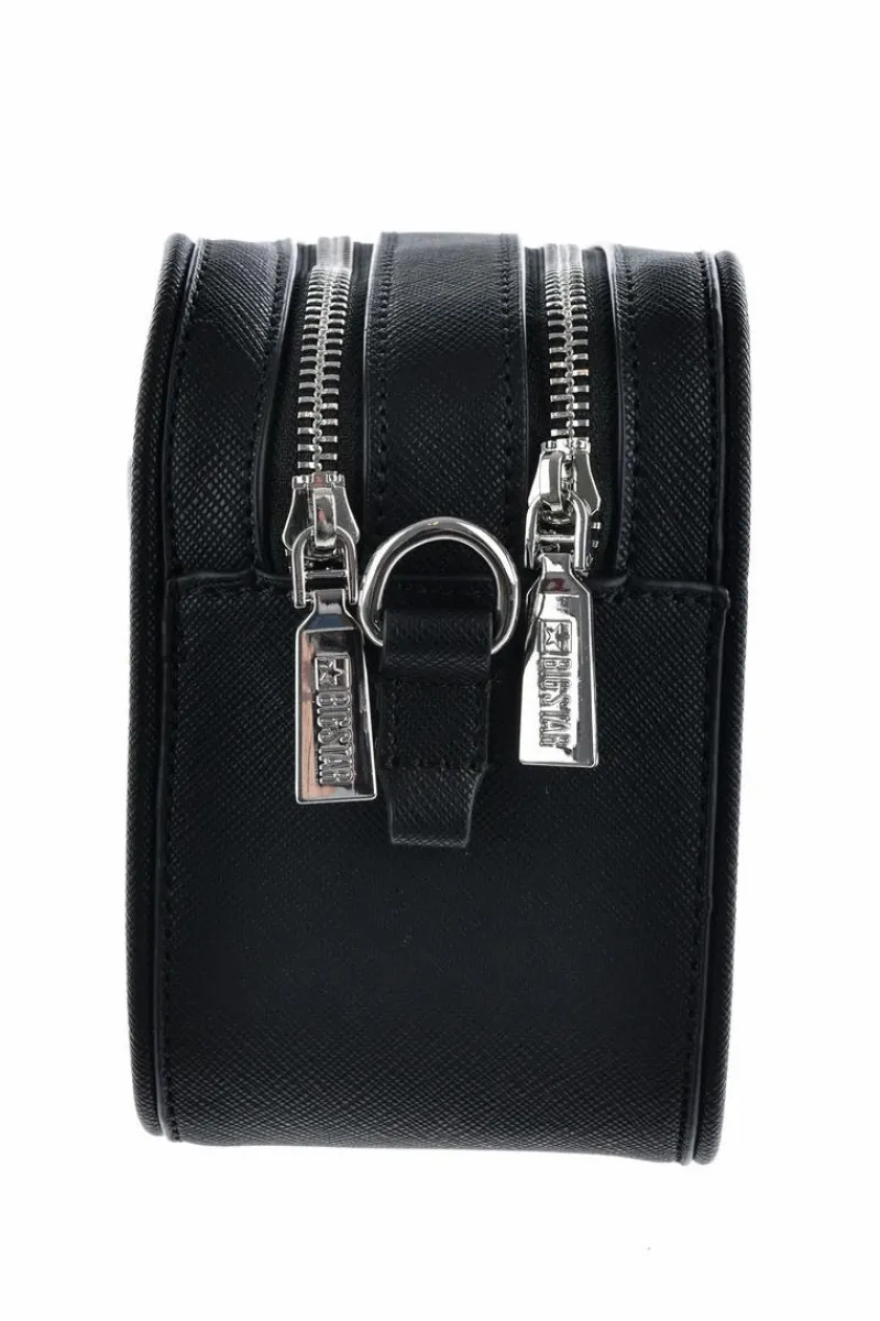 Torebki Klasyczne|Listonoszki>Big Star Shoes Skórzana Torebka Listonoszka Big Star LL574111 Czarna