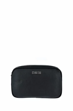 Big Star Shoes Skórzana Torebka Listonoszka Big Star KK574079 Czarna