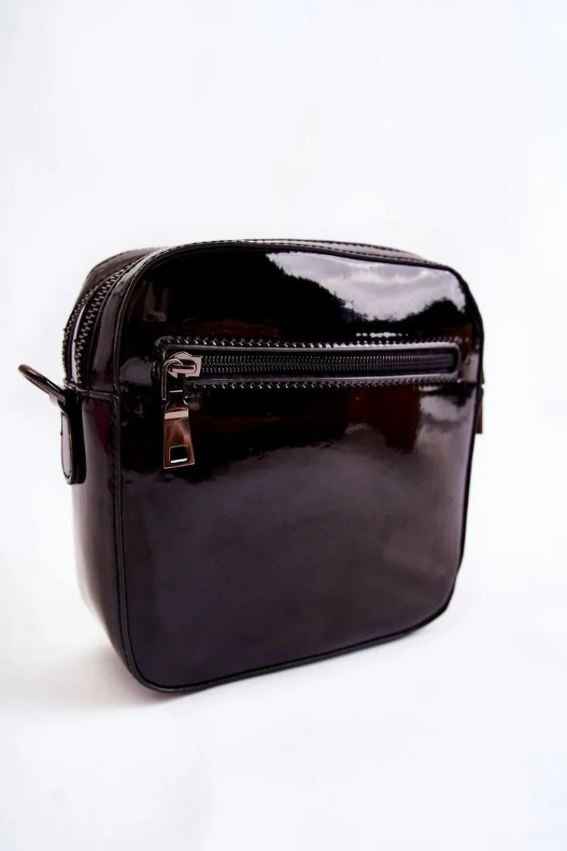 Torebki Klasyczne|Listonoszki>GOE Skórzana Torebka Listonoszka W Print ZNJ013 Czarno-Biała