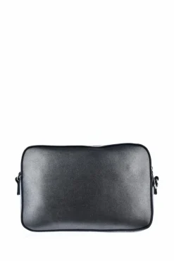 New Skórzana Torebka Listonoszka Big Star KK574126 Srebrna Torebki Klasyczne|Listonoszki