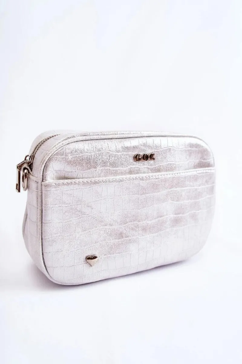 Hot GOE Skórzana Torebka Listonoszka ZNJ021 Biała