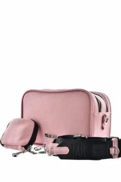 New Skórzana Torebka Listonoszka Big Star LL574113 Różowa Torebki Klasyczne|Listonoszki