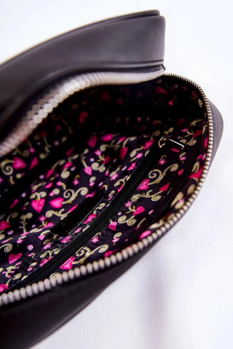 Best GOE Skórzana Torebka Listonoszka ZNJ011 Czarna